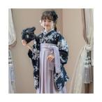 キャサリンコテージ Catherine Cottage 簡単着付けの袴セット （ローズノワール×淡藤袴[C7]）