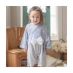 キャサリンコテージ Catherine Cottage 袴ロンパース （小花柄猫ブルー[BLU2]）