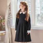 キャサリンコテージ Catherine Cottage スカラップレース白襟ワンピース （ブラック[BLK]）