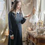 キャサリンコテージ Catherine Cottage スカラップレース白襟ワンピース （ネイビー[NVY]）