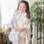 キャサリンコテージ Catherine Cottage 七五三被布3点セット （薔薇ベージュ×生成レース[M]）