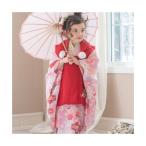 キャサリンコテージ Catherine Cottage 七五三被布3点セット （いにしえ華車桃×紅赤被布[L]）