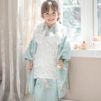 キャサリンコテージ Catherine Cottage 花柄刺繍チュールレース着物とバラ生地被布セット （ミント[MNT]）