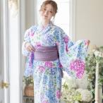 キャサリンコテージ Catherine Cottage ワンピースになる2wayレディース浴衣 （無垢紫陽花[13JJ]）