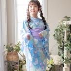 キャサリンコテージ Catherine Cottage ワンピースになる2way浴衣 （マリン柄猫ブルー[15]）