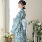 キャサリンコテージ Catherine Cottage ワンピースになる2wayレディース浴衣 （花柄パウダーブルー[BLU5]）