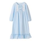 キャサリンコテージ Catherine Cottage 長袖フラワーレース＆クロスリボンネグリジェ （ブルー[BLU]）