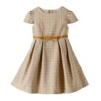 キャサリンコテージ Catherine Cottage キャップスリーブワンピース （ベージュチェック[G]）