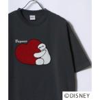 ディズニー Disney 『ミッキーマウス』『ベイマックス』『トイ・ストーリー』『ズートピア』 キャラクター 半袖 Tシャツ (スミクロ)