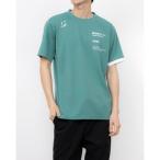 デサント DESCENTE メンズ 半袖機能Tシャツ 半袖シャツ(片袖切替) ST5SHTA6MB (グリーン)