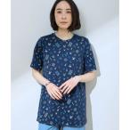 デコイ DECOY 【ひやさら】【UVカット】【友桝飲料コラボ】プリントチュニックTシャツ (ネイビー)