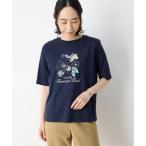 デコイ DECOY 【冷感】【UVカット】ひやさらコットン プリント&刺繍Tシャツ (ネイビー)