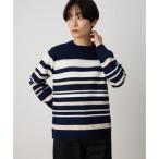 ショッピングnixon デコイ DECOY パネルボーダーニットプルオーバー【ハンドウォッシャブル】 （ネイビー）