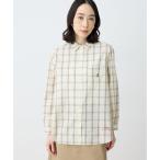 ショッピングnixon デコイ DECOY 【chiyoさんコラボ】ロンドンマーチチェックブラウス【オーガニックコットンブレンド】 （ベージュ）