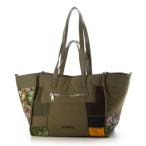 デシグアル Desigual CAMO PATCH GUIMAR ショッピングバッグ （グリーン）