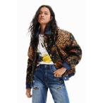 デシグアル Desigual ミッキーマウス ショートジャケット (ブラウン)