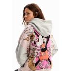 デシグアル Desigual ミッキーマウス オーバーサイズ ジャカードフーディ （グレー/ブラック）