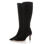 ショッピングロングブーツ ダイアナ DIANA ロングブーツ （黒ベロア）