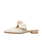 ダイアナ DIANA フラットミュール （アイボリーメッシュ）