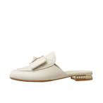 ダイアナ DIANA リボンローファーミュール （アイボリーカーフ）