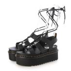 ドクターマーチン Dr.Martens レディース サンダル 厚底 レースアップ グラディエーター NARTILLA XL 31538001 (ブラッ