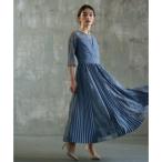  платье плюс DRESS+ One-piece платье гонки рукав mi утечка длина свадьба ... еда .( голубой серый )