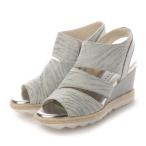 エスプレッソ Espresso プリントレザー 楽ちん キラキラコンフォートブーツサンダル (シルバー)