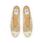 ショッピングスパンコール 【26SS】エマ フランシス Emma Francis スパンコールチュール フラット ミュール （ゴールド チュール）