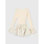 エイミーイストワール EIMY ISTOIRE ボリュームヘムドッキングニットワンピ （IVORY）