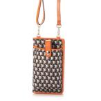 ショッピングお財布ポシェット ELLE SPORT スマホポシェット お財布ショルダー 軽量 はっ水 （オレンジ）