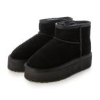 エミュ オーストラリア EMU Australia レディース ブーツ 厚底 PLATFROM MICRO WOOL W13159 (ブラック)