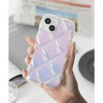 エモニーク emonique キルティング クリア レーザー iPhoneケース カバー （その他）