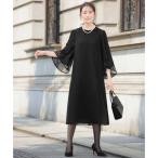 fro задний Flolia [ траурный костюм *. одежда ] гонки переключатель . flair рукав I линия One-piece черный формальный формальный церемония церемония окончания .. тип входить . тип 