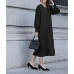 ショッピング喪服 フロリア Flolia 【喪服・礼服】プリーツスリーブIラインワンピース ブラックフォーマル フォーマル セレモニー 卒業式 卒園式 入学式 入園式