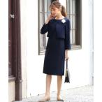 フロリア Flolia 【喪服 礼服】トロンプルイユワンピースセットアップ風 ブラックフォーマル スーツ フォーマル セレモニー 卒業式 卒園式 入学