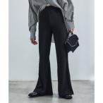  мода письмо Fashion Letter игла вытащенный tere набор a ребра вязаный брюки ( черный )