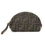フェンディ FENDI ポーチ ブラウンFFジャカードファブリック バゲット ポーチ スモール 8N0208 A98P F0A6E BROWN （ブラ