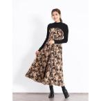 フェンネル FENNEL リーフジャガードドッキングビスチェワンピ （キャメル）