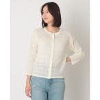 ファイン FINE 透かし編みサマーカーディガン （オフ）