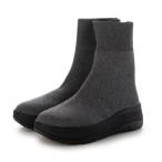 ショッピングニットブーツ 撥水ニットブーツ （グレー）