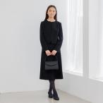 ショッピング喪服 フォルムフォルマ form forma 【洗える】【喪服】ノーカラージャケット＆ボウタイ風セミフレアワンピース /レディース/ブラックフォーマル/卒業