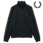 ショッピングフレッドペリー フレッドペリー FRED PERRY CONTRAST TAPE TRACK JACKET BLACK/SHADEDSTONE [J5557-S77]