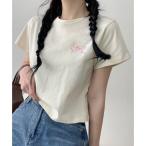 ガーリードール Girly Doll Tシャツ【韓国ファッション】 (ベージュ)