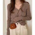 ガーリードール Girly Doll カーディガン【韓国ファッション】 （ブラウン）