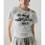 ガーリードール Girly Doll ベルトデザインワンショルダーTシャツ (ホワイト)