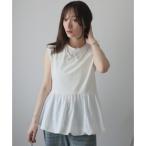 ガーリードール Girly Doll バルーンペプラムフレンチTシャツ (オフホワイト)