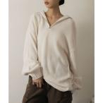 ガーリードール Girly Doll リサイクルポリ ハーフジップニット （アイボリー）