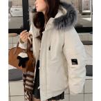 ガーリードール Girly Doll ファーフード付き中綿ジャケット （オフホワイト）