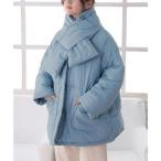 ガーリードール Girly Doll エコダウンジャケット+マフラー （スモーキーブルー）