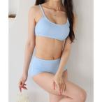 ガーリードール Girly Doll 水着セット【韓国ファッション】 【返品不可商品】(ブルー)